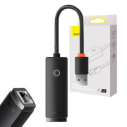 Baseus Lite Serie USB auf RJ45 Netzwerkadapter WKQX000001, 100Mbps - schwarz