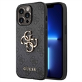 Guess 4G Big Metal Logo iPhone 14 Pro Hybrid Case