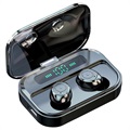 TWS M7S Ohrhörer mit LED Ladebox - IPX7, Bluetooth 5.0 (Offene Verpackung - Zufriedenstellend) - Schwarz