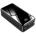 3-Port USB Quick Charge Powerbank 50000mAh - PD 18W (Offene Verpackung - Ausgezeichnet) - Schwarz