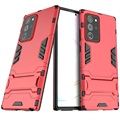 Armor Series Samsung Galaxy Note20 Ultra Hybrid Hülle mit Ständer - Rot