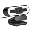 1080p Full HD Webcam mit Mikrofon und LED-Aufheller A55
