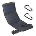 10W faltbares USB-Solarladegerät/Powerbank mit 4 Panels - Schwarz
