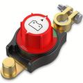 12V/24V Hauptschalter mit negativem Anschluss zum Trennen der Batterie für PKW, LKW, Wohnmobile und Boote