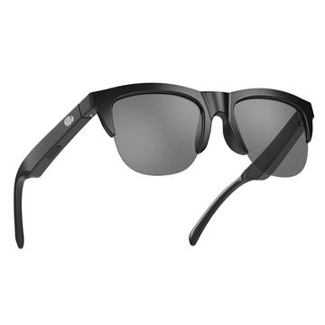 144-Sprachen Smart AI Translation Bluetooth-Sonnenbrille F06 - Schwarz