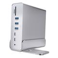 15-in-1-USB-C-Dockingstation mit Ständer - Grau