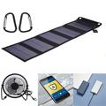 15W faltbares USB-Solarladegerät/Powerbank mit 5 Panels