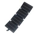 16W Solar-Ladegerät mit 4 Paneelen und USB-A-/USB-C-Anschlüssen - Blau
