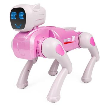 2.4G Smart Interaktiver Roboterhund mit App/Sprachsteuerung - Rosa