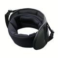 Verstellbares 2-in-1-Reisekissen mit Schlafmaske - Schwarz