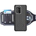 2-in-1 Abnehmbares Samsung Galaxy Note20 Ultra Sportarmband - Schwarz