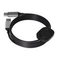 2-in-1 USB-C-Ladekabel mit magnetischem kabellosem Ladegerät für Apple Watch - 1.2m, 100W - Schwarz