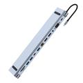 2003U2 12-in-1-USB-C-Dockingstation mit Laptop-Halterung - HDMI/VGA/USB-A/USB-C/SD/TF