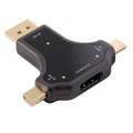 CY UC-097 3-in-1 Multifunktions HDMI Adapter - Schwarz