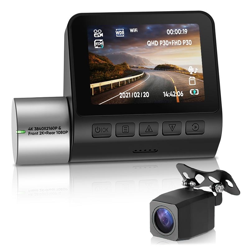 360 Rotierend WiFi 4K Dashcam & Full HD Rückfahrkamera V50 (Offene  Verpackung