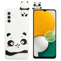 Samsung Galaxy A04s/A13 5G 3D Cartoon TPU Hülle - Weißer Panda