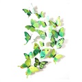 3D Dekorativ DIY Schmetterlinge Wandaufkleber-Set