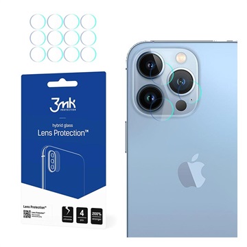 3MK Hybrid iPhone 13 Pro Kameraobjektiv Panzerglas (Offene Verpackung - Zufriedenstellend) - 4 Stk.