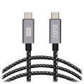 3Sixt USB 3.1 Typ-C Kabel - 1m - Schwarz / Silber