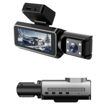 4-Zoll-Dual-Lens WiFi Dash Cam mit Nachtsicht-Recorder mit 170° Super-Wide-Frontlinse