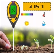 4-in-1 pH- und Feuchtemessgerät mit LCD-Anzeige