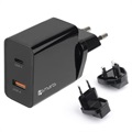 4smarts VoltPlug Schnell USB-ladegerät Set - USB PD & QC3.0 - 18W - Schwarz