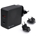 4smarts VoltPlug Fast USB-ladegerät Set - USB PD & QC3.0 - 48W - Schwarz