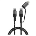 4smarts ComboCord CL USB-C / USB-C und Lightning Kabel - 1.5m