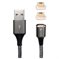 4smarts GravityCord 2.0 Magnetisches MicroUSB Kabel - 1m - Grau