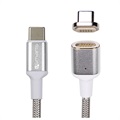 4smarts GravityCord Ultimate Magnetisches USB-C to USB-C Kabel - 1.8m - Silber