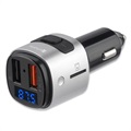 4smarts Media&Assist Bluetooth FM Transmitter & Auto-Schnellladegerät - Schwarz