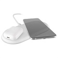 4smarts VoltBeam Air Dual Qi ladegerät mit Schnellladefunktion - 15W - Weiß
