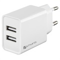4smarts VoltPlug Dual USB Schnellladegerät - 12W - Weiß