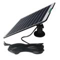 5W/5V Solar Charging Panel for Outdoor Camera/Doorbell (Open-Box Satisfactory) - Black