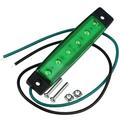 Wasserdichte 6-LED-Seitenmarkierungsleuchte für 12V/24V Boote, Anhänger, Lkw und Wohnmobile - grün