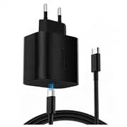 Nintendo Switch 2/Lite/OLED 60-W-PD-Schnellladegerät mit USB-C-Anschluss und 2m langem Kabel - Schwarz