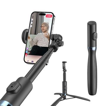 8-teiliger Bluetooth Selfie Stick & Stativ - Schwarz