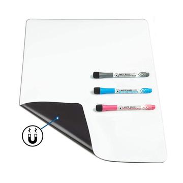 Magnetisches PET-Whiteboard A4 mit 3 Markern und Radiergummi