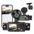 A52 5-Kanal-2K-WLAN-Dashcam mit Parküberwachung und Nachtsicht - Schwarz