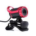A859 Webcam mit USB-Kabel und integriertem Mikrofon - 640x480 - Schwarz / Rot