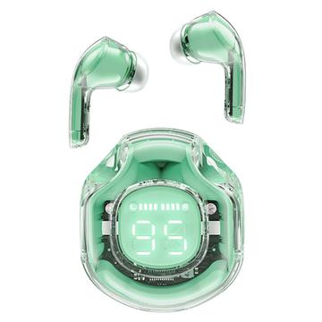 ACEFAST T8 / AT8 Crystal (2) Farbe Bluetooth-Ohrhörer Leichtes drahtloses Headset für die Arbeit - Grün