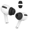 AHASTYLE PT99-2 1 Paar für Apple AirPods Pro 2 / AirPods Pro Ersatz-Silikon-Ohrstöpsel Bluetooth-Ohrhörer Ohrkappen, Größe L - Schwarz