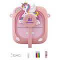AI-D2 2.4"-AI-Smart-Voice-Kinderkamera mit Thermodrucker - Rosa