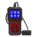 AT500 OBD2-Scanner - Kfz-Diagnosegerät mit  2.4" TFT-Bildschirm - Schwarz / Rot