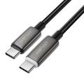 Acefast C23-03 Smart Power-Off USB-C-Ladekabel - 60W/3A, 1.2m - Schwarz