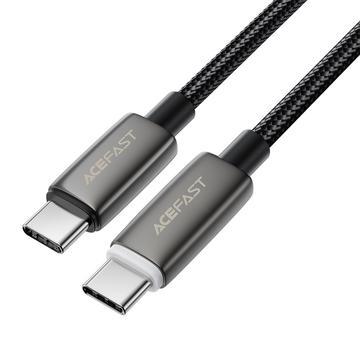 Acefast C23-03 Smart Power-Off USB-C-Ladekabel - 60W/3A, 1.2m - Schwarz
