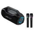 Acefast K14 tragbarer Karaoke-Lautsprecher mit zwei Mikrofonen - 120W - Schwarz