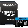 Adata Premier microSDXC-Speicherkarte mit SD-Adapter AUSDX512GUICL10A1-RA1 - 512 GB