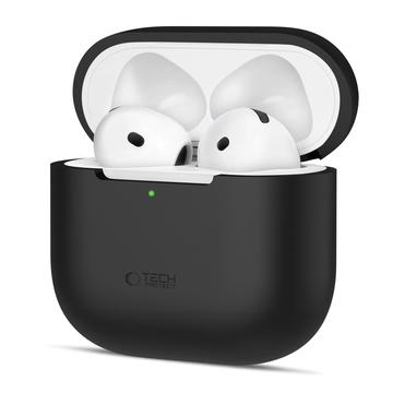 AirPods 4 Tech-Protect-Silikonhülle - Schwarz