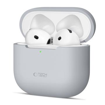 AirPods 4 Tech-Protect-Silikonhülle - Buntstiftgrau